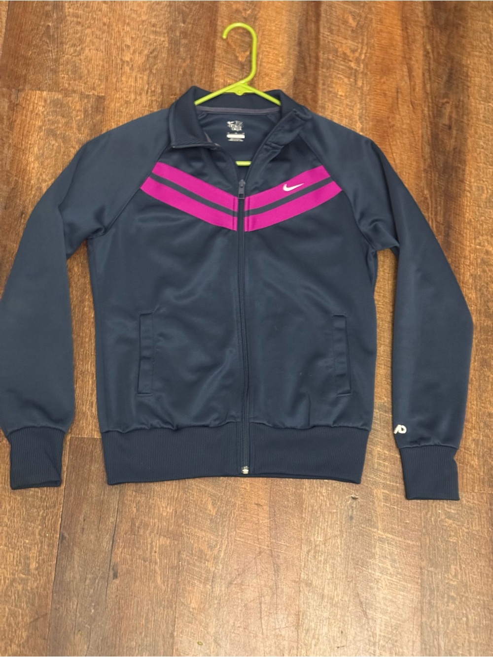 Nike Athletic Dept Track Jacket Medium Navy Pink Full Zip Athletic Zip Up